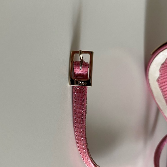 Dior Pink Lizard Embossed Peep Toe Platform Sandals - Picture 8 of 16